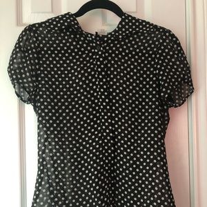Polka dot button up